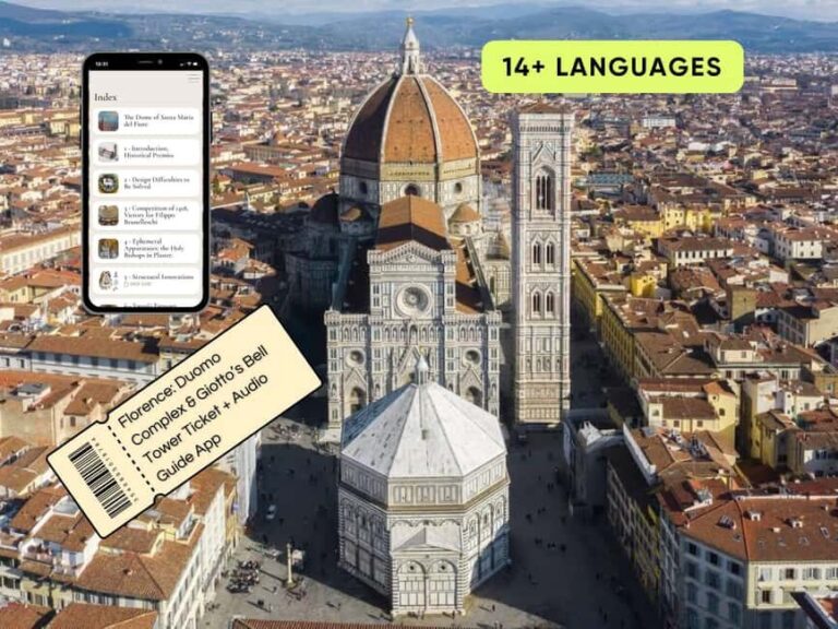 Florence Duomo Complex & Giotto's Bell Tower Ticket+AudioApp - Practical Aspects of the Tour