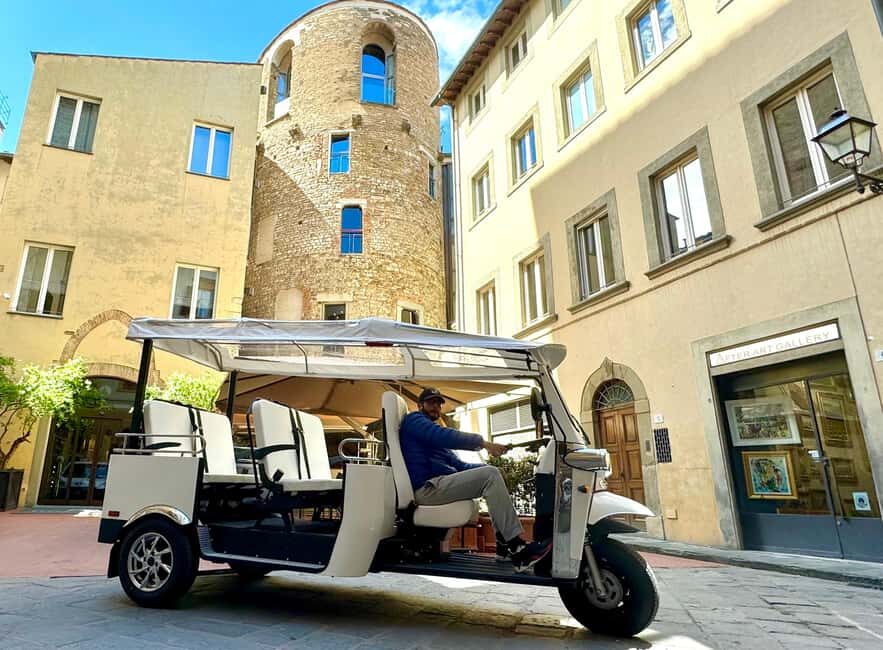 Florence: Eco Golf Car & Tuk Tuk City Tour (save the planet) - The Route and Highlights
