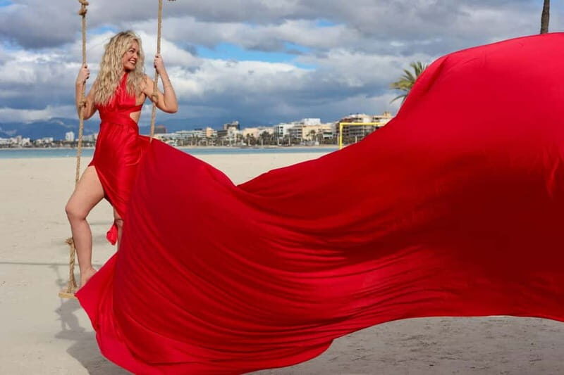 Flying Dress Photo Shoot in Mallorca  elegant pictures by the sea, cathedral - The Practicalities: What’s Included and How It Works