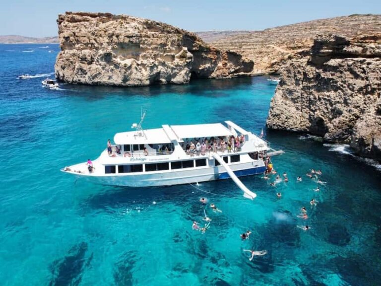 From Sliema: Comino, Crystal Lagoon, and Blue Lagoon Cruise - Island Highlights: Gozo and Comino