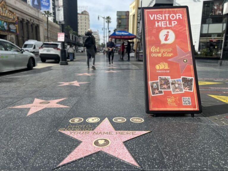 Hollywood: Make Your Own Star Walk of Fame Photo Experience - What to Expect During the Experience