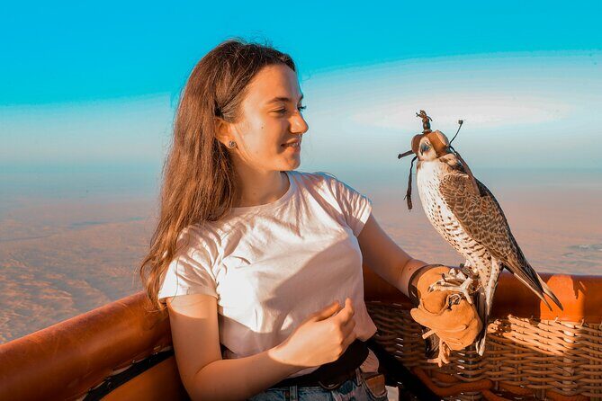 Hot Air Balloon Ride & In-flight Falcon Show including Transfers - Evaluating the Value