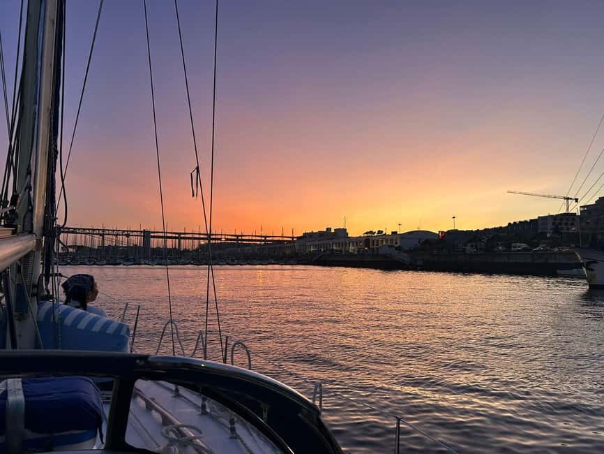 Lisbon: Private Sunset Sail for Two with Wine & Snacks - The Experience in Detail
