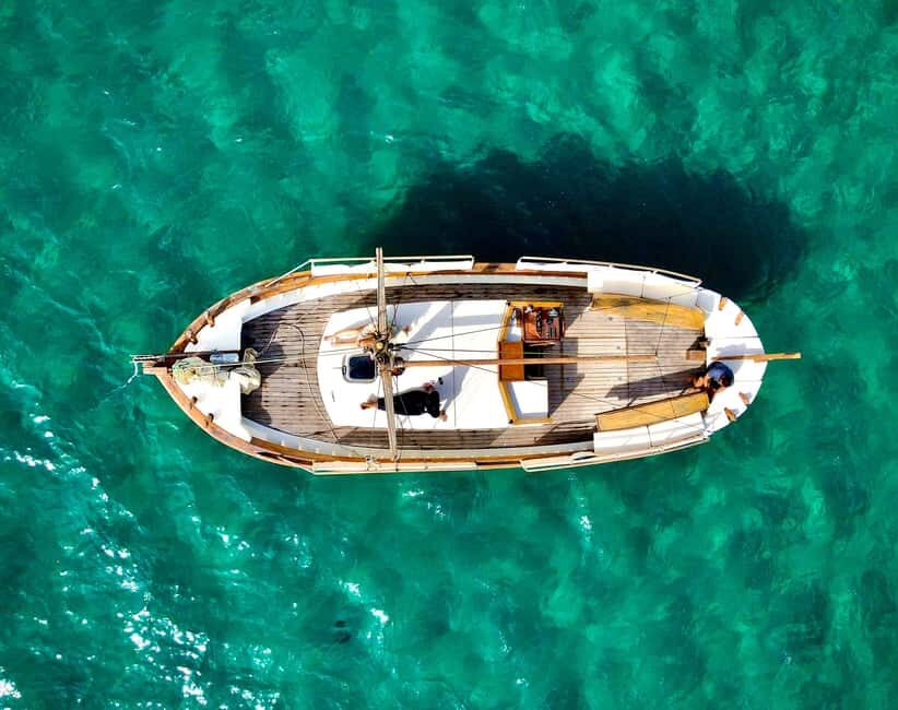 MYKONOS SOUTH COAST EVENING SEMI PRIVATE CRUISE - Embarking at Ornos