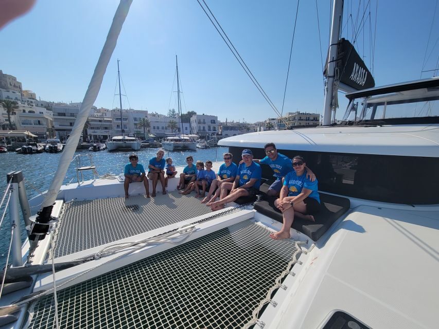 Naxos: Catamaran Cruise with Swim Stops, Food, and Drinks - The Vibe and Atmosphere