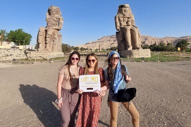One package From Hurghada to Luxor: Balloon & Luxor Day Tour & Lunch & Felucca - The Magnificence of Hatshepsut’s Temple and Colossi of Memnon