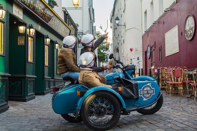 Paris Vintage Olympic Tour on Sidecar Motorcycle - Discovering the Paris in a New Way
