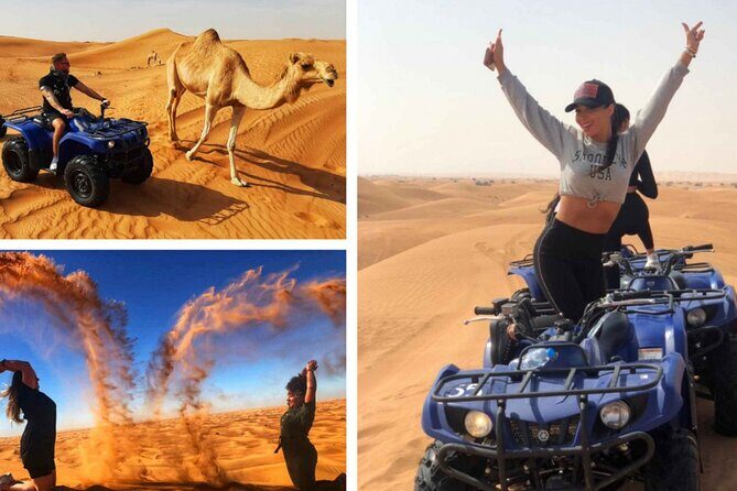 Premium Morning Dessert Safari With Quad Bike , Sand Boarding & Dune Bashing - Transport, Timing, and Group Size