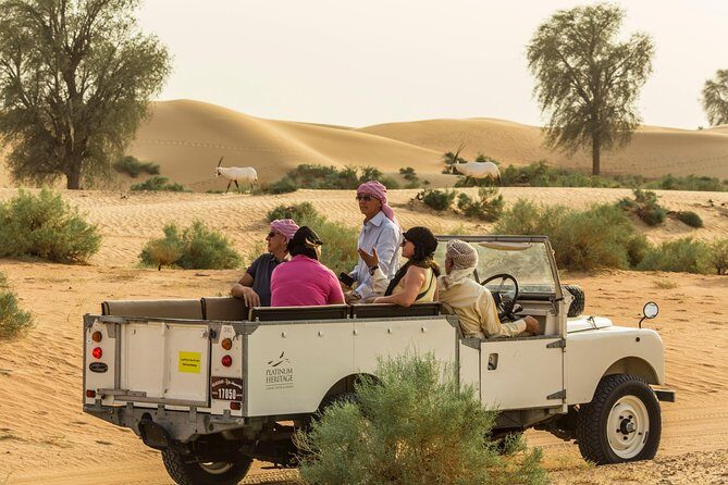 Private Vintage Land Rover Heritage Desert Safari- 4 Course Dinner & Activities - Deep Dive Into the Itinerary