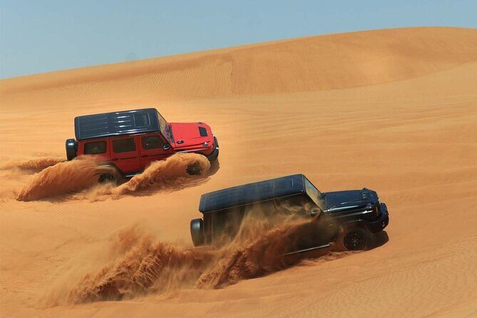 Private VIP Desert Safari in Luxury Vehicle G-Wagon - Dune Bashing & Sandboarding: Excitement in the Desert