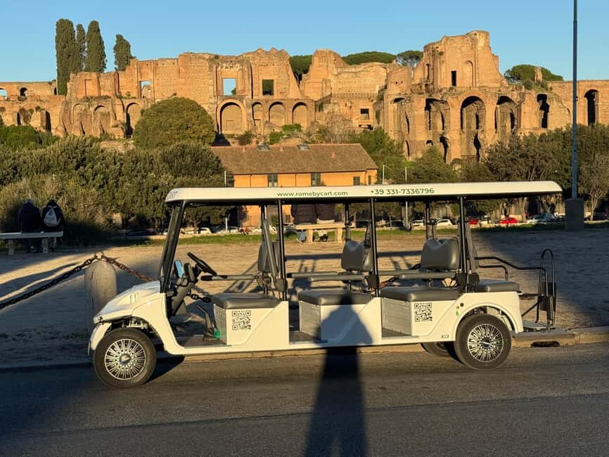 Rome: Exclusive 3Hour Golf Cart Tour with Local Food Tasting - The Itinerary: What to Expect