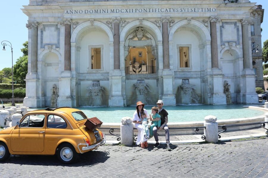 Rome: Fiat Cinquecento Vintage Photography Service - The Itinerary and Highlights