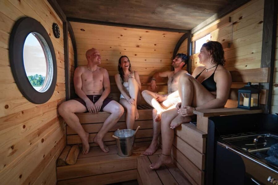 Rovaniemi: Half-day or evening on a floating sauna, swimming and BBQ - A Closer Look at the Floating Sauna Experience