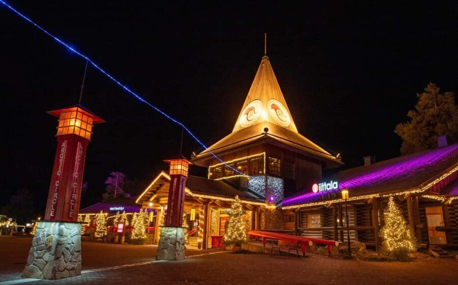 Rovaniemi: Santa Claus Village, Zoo, and Waterfalls Tour - Santa Claus Village and Crossing the Arctic Circle