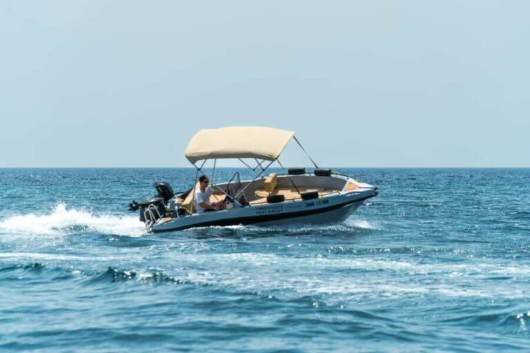 Santorini: License-Free Motor Boat Rental -Full or Half Day - The Itinerary and What to Expect