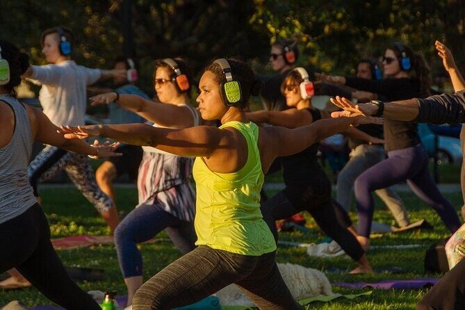 Silent Disco Style Yoga Class in Lake Merritt Pergola - What to Expect from the Silent Disco Yoga