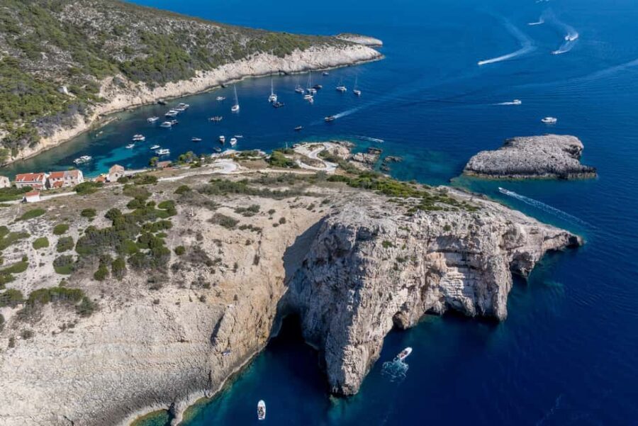 Split or Trogir: Blue Cave, Vis, and Hvar Speedboat Day Trip - The Blue Cave: Short but Spectacular