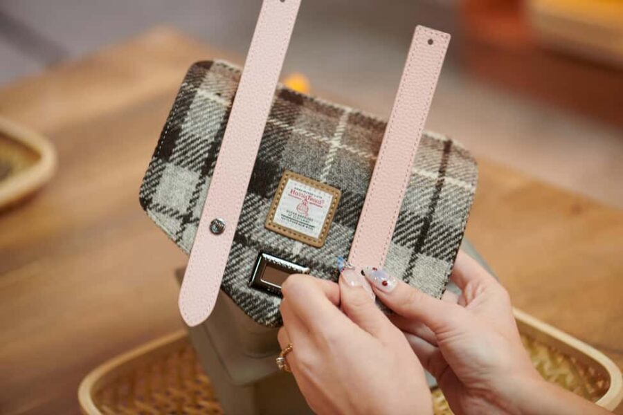 St Andrews: Islander® Harris Tweed® Mini Satchel Workshop - A Closer Look at the Bag and Customization Options