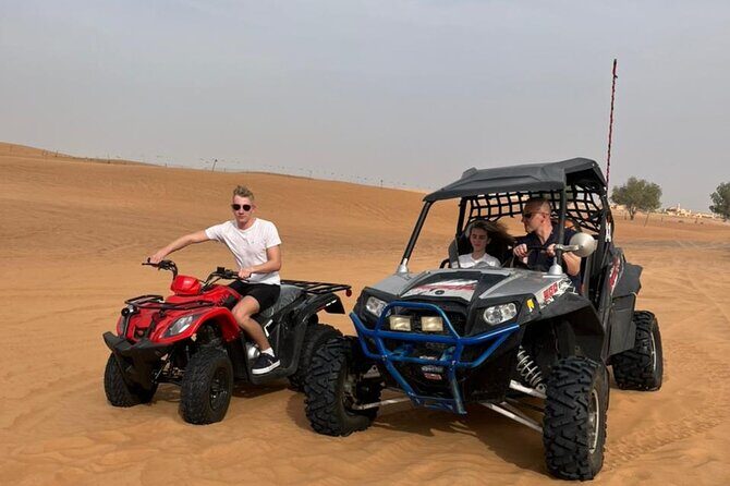 Sunrise Desert safari With Quad bike ride Sandboard & Camel ride - Sandboarding and Dune Bashing