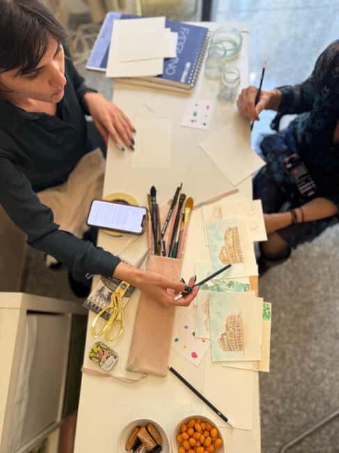 Watercolor in Rome: Create Your Own Hand-Painted Souvenir - Practical Details & Tips