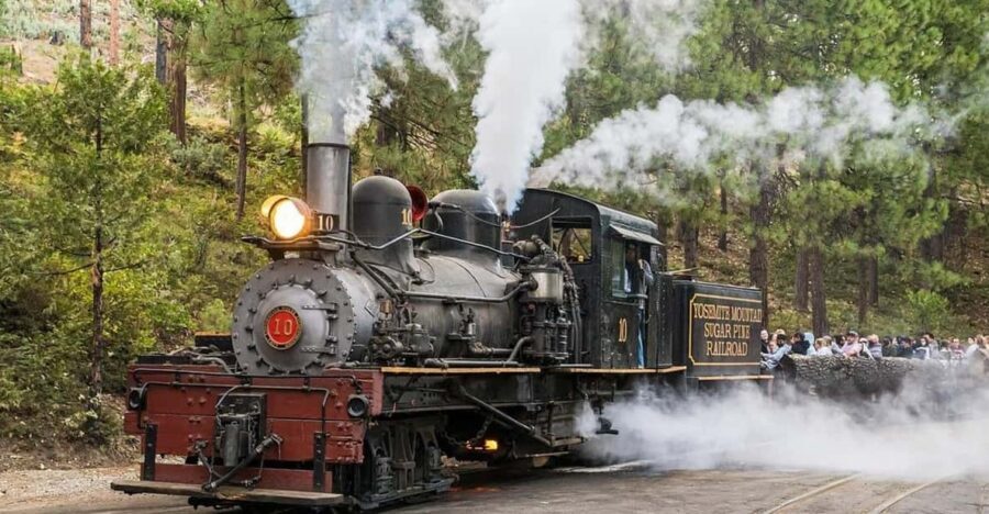 Yosemite Mountain Sugar Pine Railroad Ride with Narration - Learning About Logging and Local History