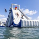 50 Minutes, Southport GC Aqua Park Inflatable Water Activity - Safety and Supervision