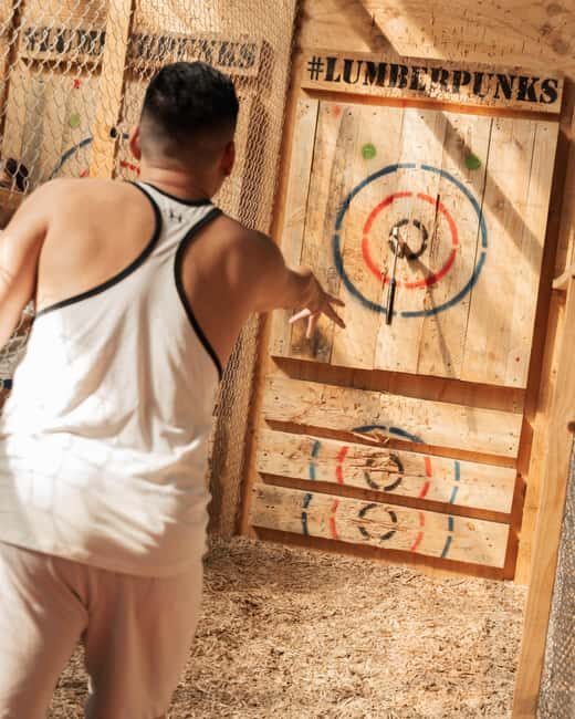 Brisbane: Lumber Punks Axe Throwing Experience - The Layout and Atmosphere