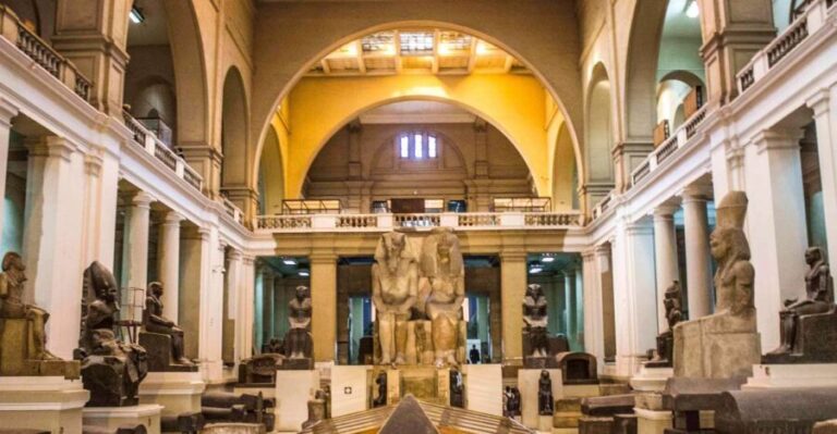 Cairo: National Museum, Egyptian Museum & Giza Pyramids Tour - A Taste of Local Life: Lunch and Shopping