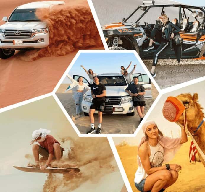 Desert Safari, Quad Bike, Camel Ride, Falcon & Sandboarding - Key Points