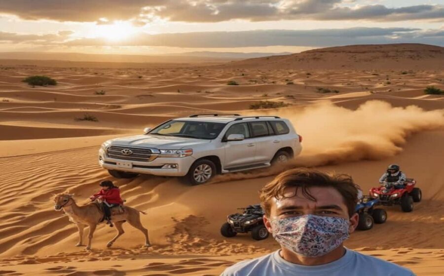 Doha: Budget Friendly Desert Safari,CamelRide & Sandboarding - The Experience of the Dunes