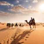 Doha Qatar : sealine adventure Camel Ride sandboard Sunset - Key Points
