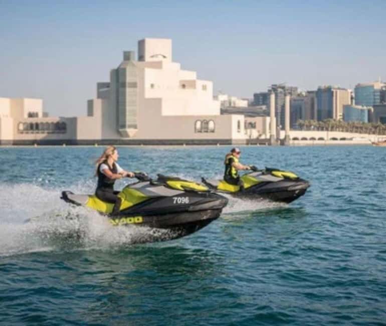 Doha: Skyline & Sea Jet Ski Guided Tour - What to Expect at Key Stops