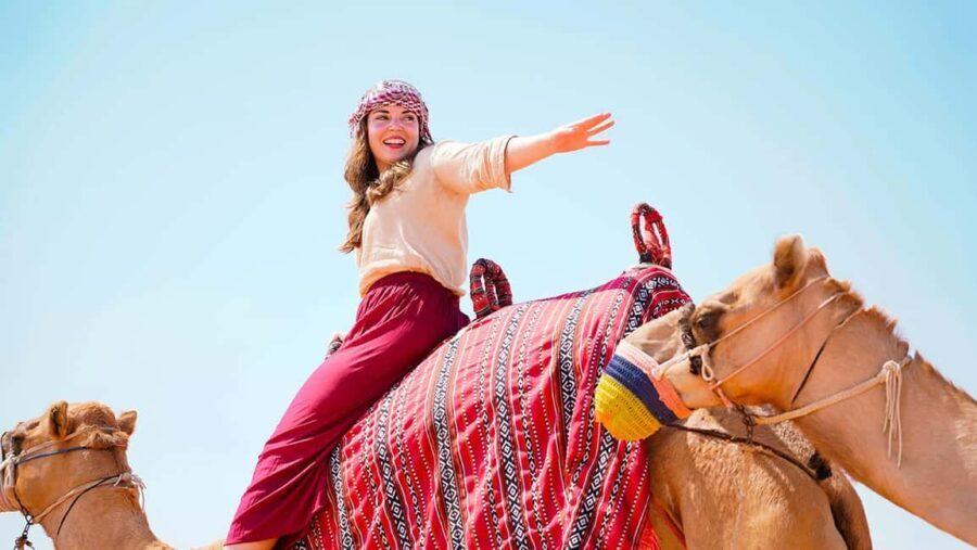 Dubai: Desert Camel Ride with Live Shows & BBQ Buffet Dinner - The Itinerary in Detail