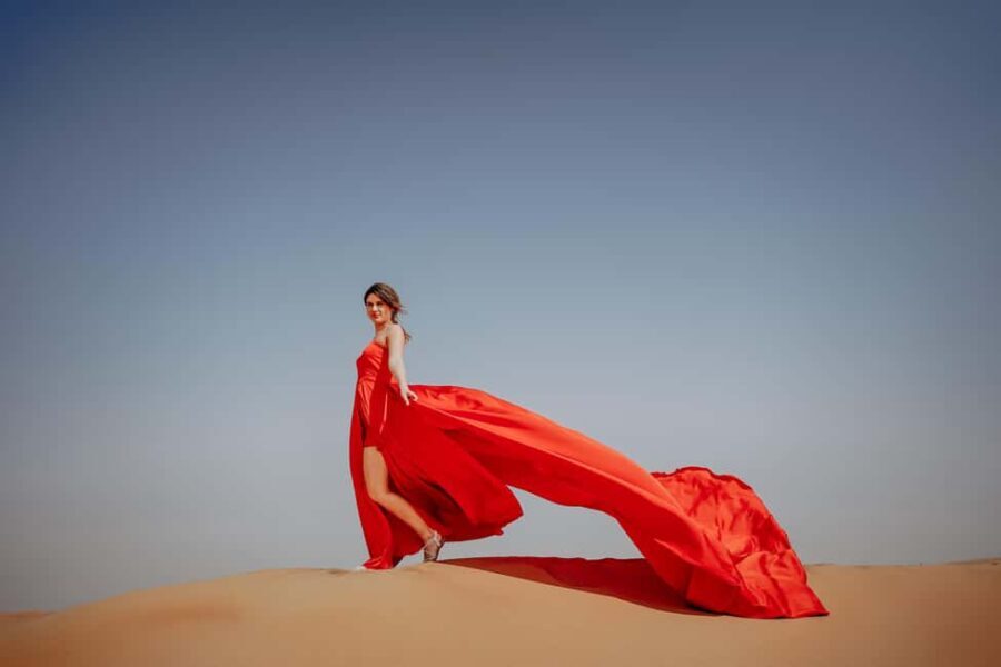 Dubai: Private Flying Dress Photography and Dune Drive Trip - Practical Details