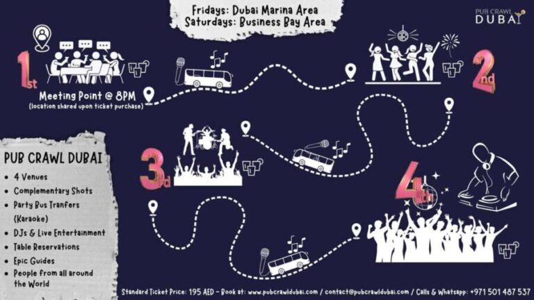 Dubai: Pub Crawl Nightlife Tour - FAQs