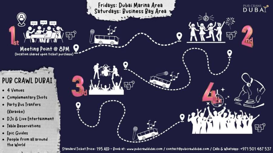 Dubai: Pub Crawl Nightlife Tour - FAQs