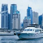 Enjoy Up to 4 hours 105Ft yacht for 55 people with Riviera - An Introduction to the Dubai Yacht Experience