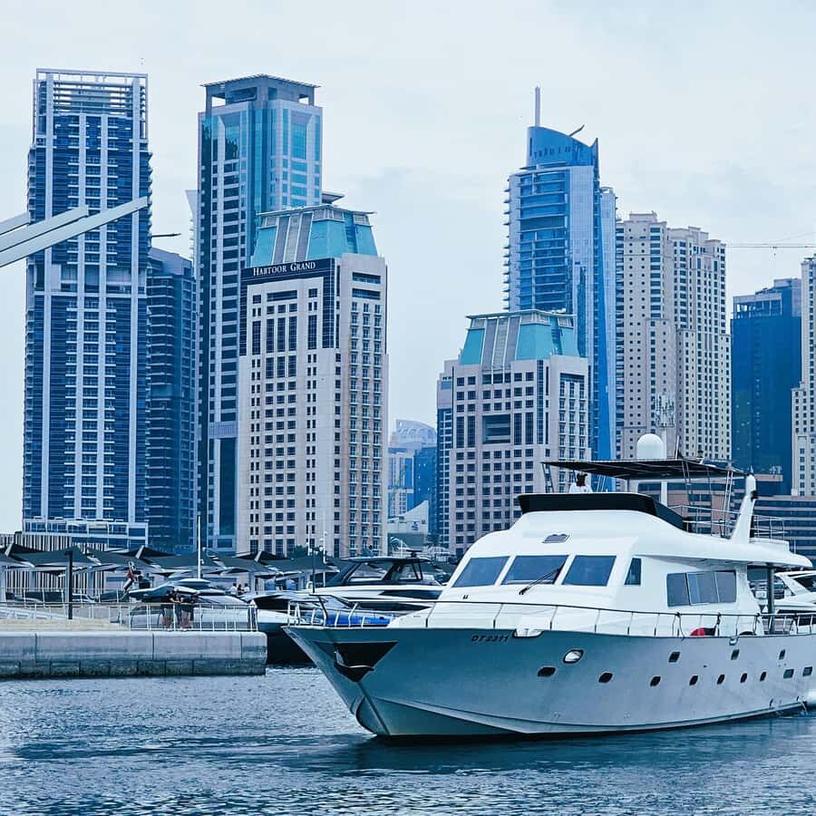Enjoy Up to 4 hours 105Ft yacht for 55 people with Riviera - An Introduction to the Dubai Yacht Experience