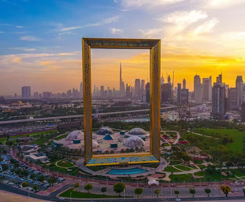 From Abu Dhabi: Dubai City Tour with Frame & Abra Boat Ride - Key Points