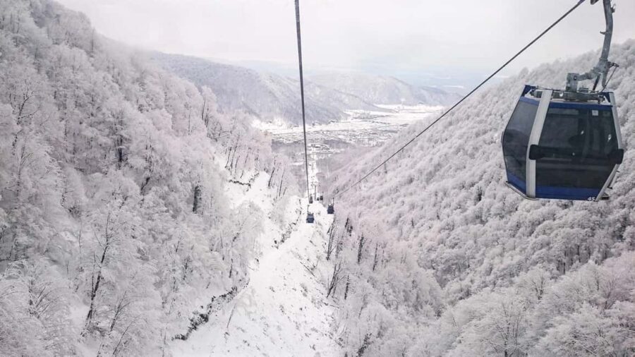 From Baku: Gabala Cable Car, Nohur Lake & Juma Mosque Trip - First Stop: Shamakhi and Juma Mosque
