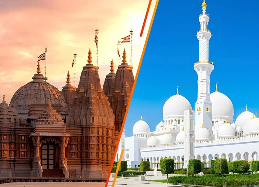 From Dubai: BAPS Hindu Temple And Sheikh Zayed Mosque Tour - The Itinerary Breakdown