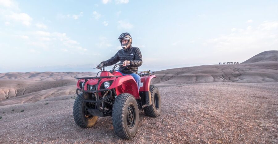 From Marrakech: Premium Agafay Desert Half-Day Quad Biking - The Landscape and Scenery