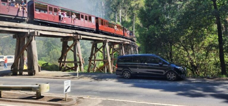 From Melbourne: Puffing Billy Private Tour - Up to 11 pax - The Historic Railway Station and Volunteer Meet-and-Greet