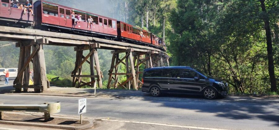 From Melbourne: Puffing Billy Private Tour - Up to 11 pax - The Historic Railway Station and Volunteer Meet-and-Greet