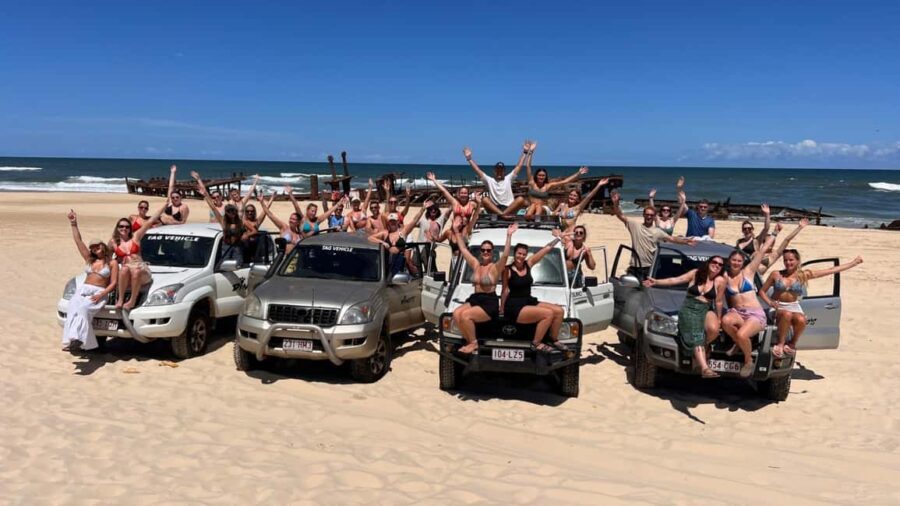 From Rainbow Beach: 2-Day K'gari (Fraser Island) 4WD Tour - Afternoon at Eli Creek & Camp Setup