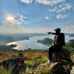 Guided Nature walk-Aerial view of Lake Mutanda Islands - The Ideal Traveler for This Tour