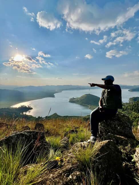 Guided Nature walk-Aerial view of Lake Mutanda Islands - The Ideal Traveler for This Tour