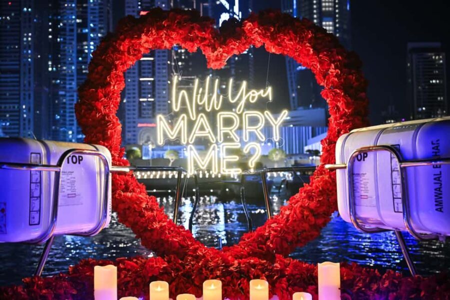 Luxury Proposal on a Yacht in Dubai - The Proposal Experience