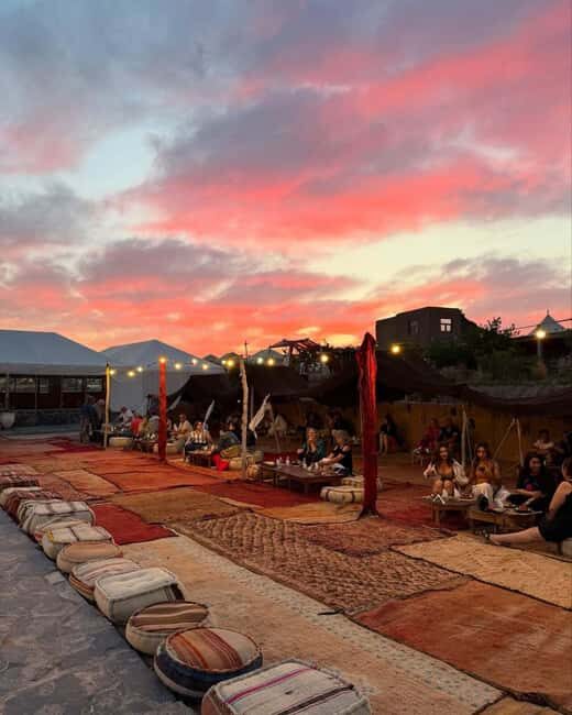 Marrakech: Agafay Desert Sunset Dinner Open Bar & Live Music - Key Points