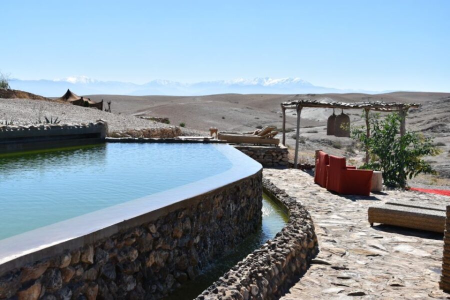 Marrakech: Dinner in Agafay Desert with Camel Ride and show - Transportation, Timing, and Group Size